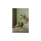 IDR0763-SAW6524 Idra Wall Light Aged Bronze and Green Ribbed Glass