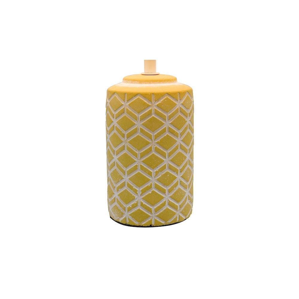 ILO4211 Ilona Ceramic Table Lamp Yellow With Shade