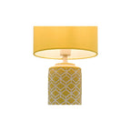 ILO4211 Ilona Ceramic Table Lamp Yellow With Shade
