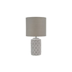 ILO4239 Ilona Ceramic Table Lamp Grey With Shade