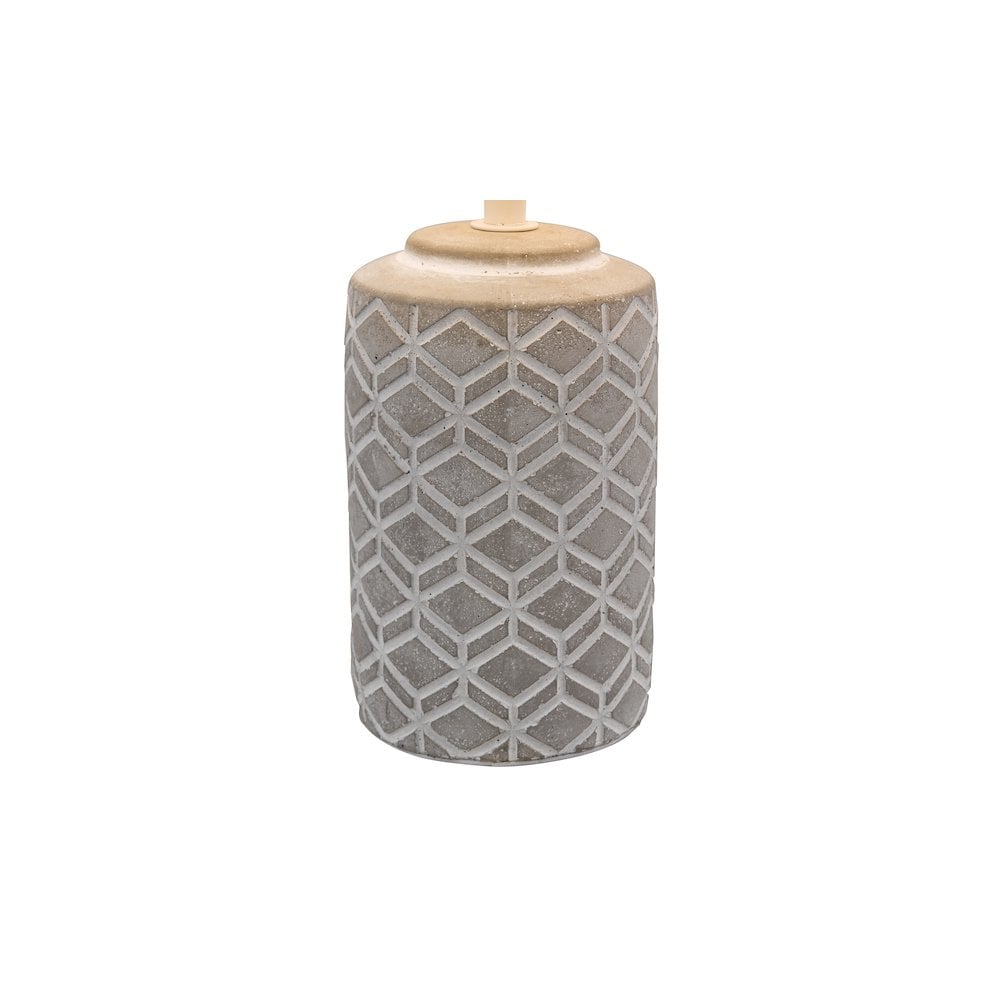 ILO4239 Ilona Ceramic Table Lamp Grey With Shade