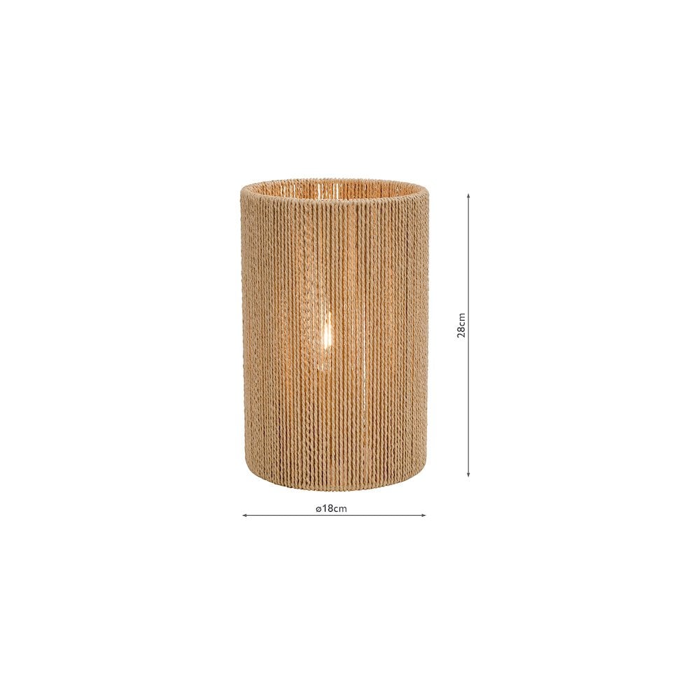 KEO4229 Keona Table Lamp Natural String Shade