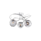 ONA5350-15 Onawa 3 Light Semi Flush Polished Chrome Smoked Glass