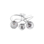 ONA5350-15 Onawa 3 Light Semi Flush Polished Chrome Smoked Glass