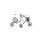 ONA5450-15 Onawa 5 Light Semi Flush Polished Chrome Smoked Glass