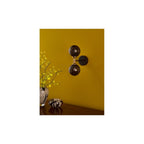 TAK0954-21 Takara 2 Light Wall Light Black With Black Confetti Glass
