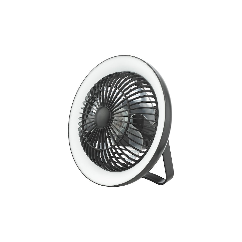 TUR4122 Turbo Desk Fan With Lamp Black LED