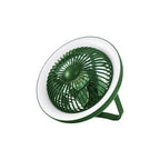 TUR4124 Turbo Rechargeable Desk Fan With Lamp Green LED