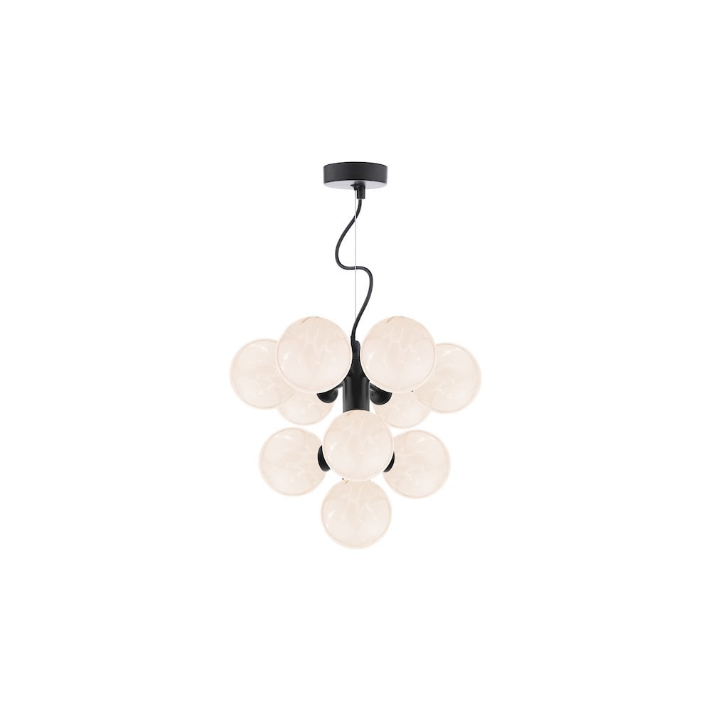 VIN2322-17 Vine 10 Light Pendant Satin Black