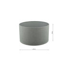 CRE4239-PYR1439 Creon Ceramic Table Lamp Grey and Antique Brassss With Shade