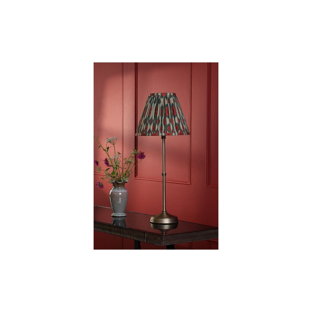 DAH4275-IKA1025 Dahl Rechargeable Table Lamp Matt Antique Brass With Shade LED