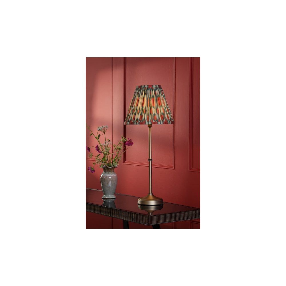 DAH4275-IKA1025 Dahl Rechargeable Table Lamp Matt Antique Brass With Shade LED