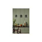 EIL0322-AID6510B Eileen 3 Light Bar Pendant Matt Black and Smoked Glass LED