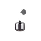 EIL0722-AID6510B Eileen Pendant/Wall Light Matt Black and Smoked Glass LED