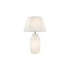 ILE422-ULY1615 Ileana Table Lamp White Glass With Shade