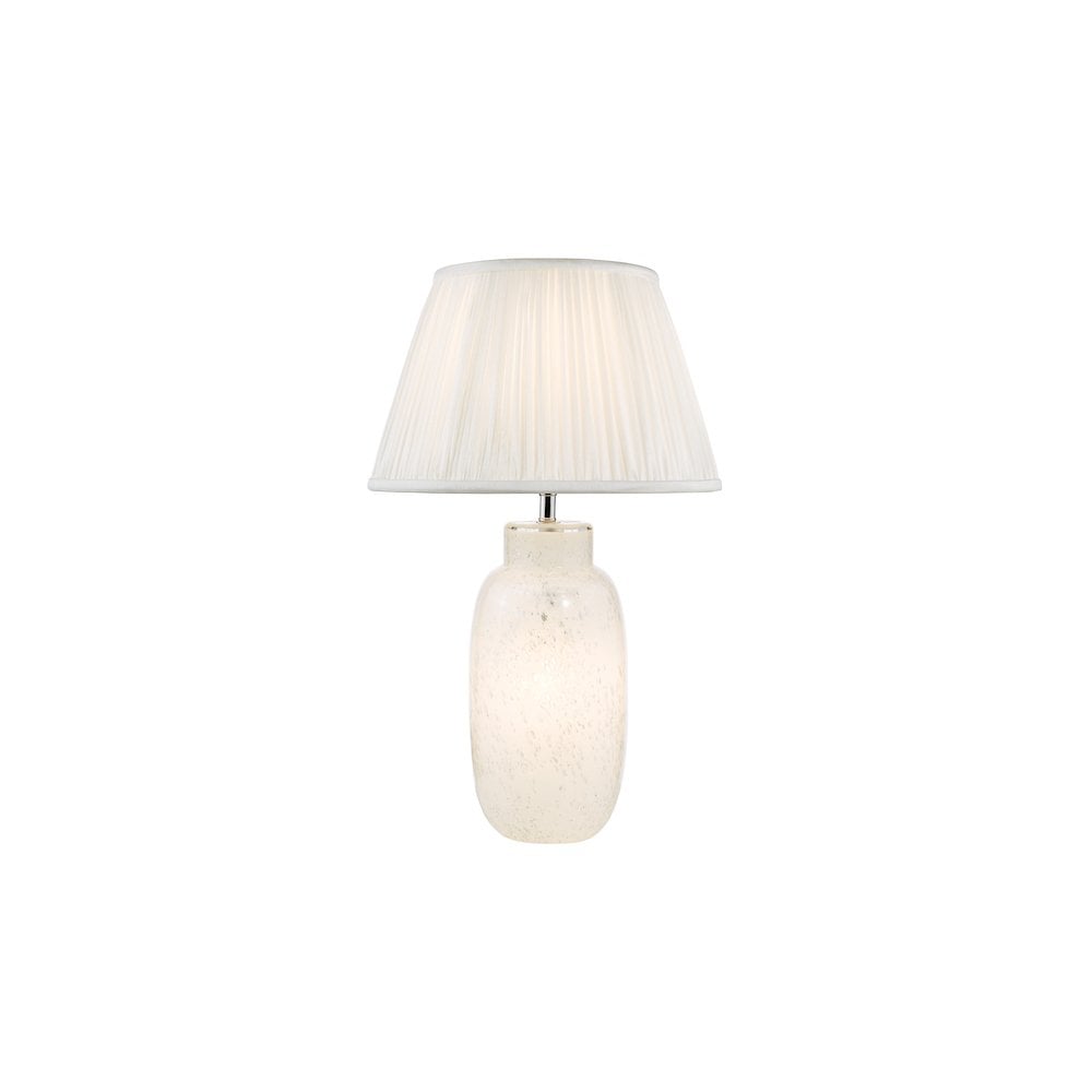 ILE422-ULY1615 Ileana Table Lamp White Glass With Shade
