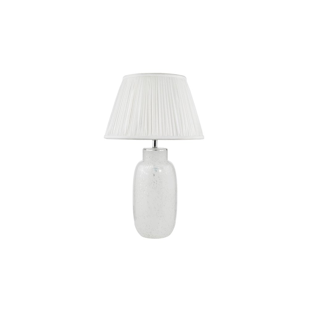 ILE422-ULY1615 Ileana Table Lamp White Glass With Shade