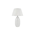 ILE422-ULY1615 Ileana Table Lamp White Glass With Shade