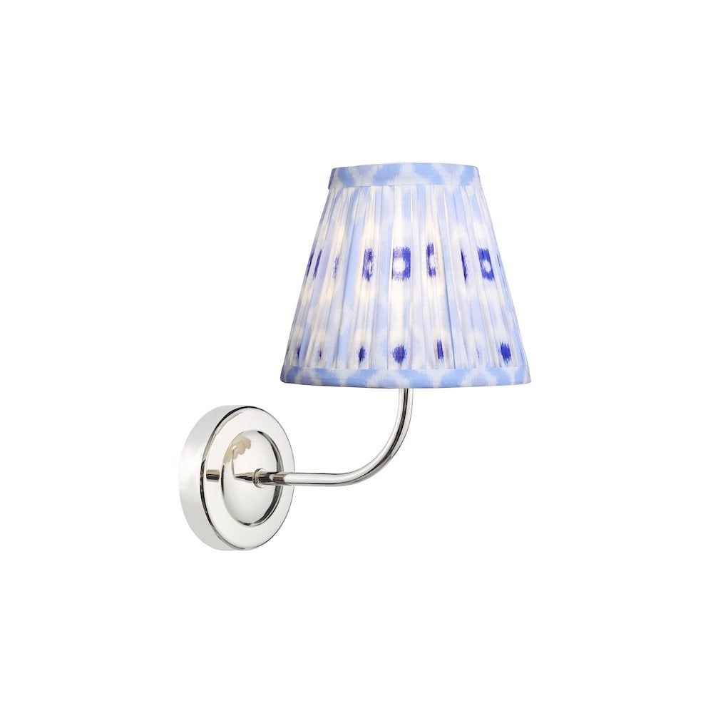 NAV0738-IKA2623 Navarro Rechargeable Wall Light Polished Nickel With Shade LED