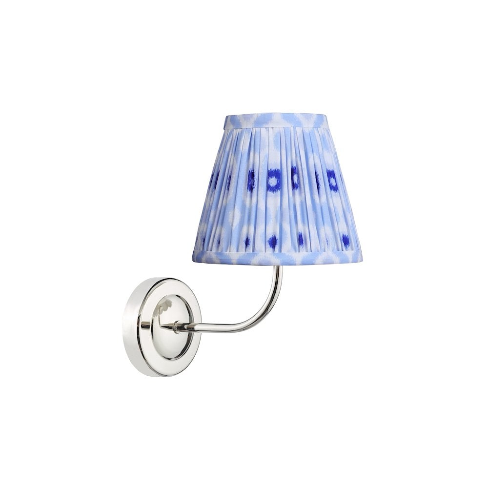 NAV0738-IKA2623 Navarro Rechargeable Wall Light Polished Nickel With Shade LED