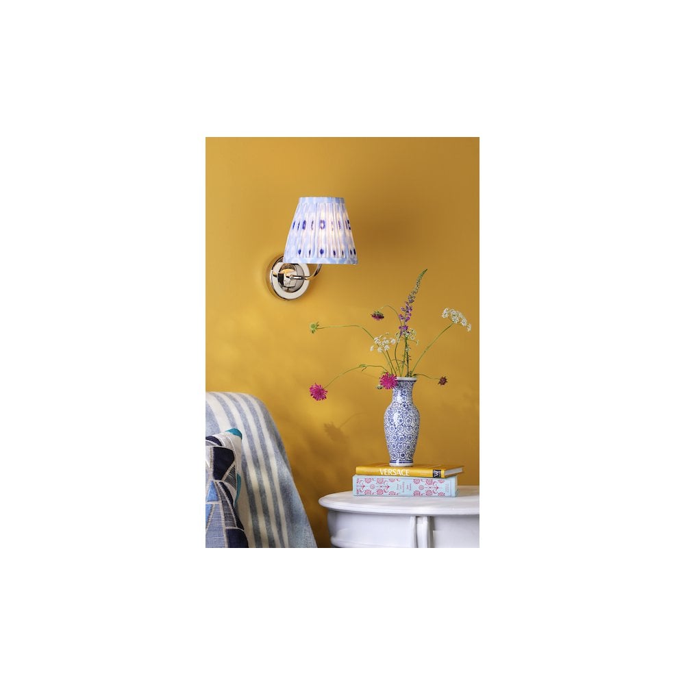NAV0738-IKA2623 Navarro Rechargeable Wall Light Polished Nickel With Shade LED