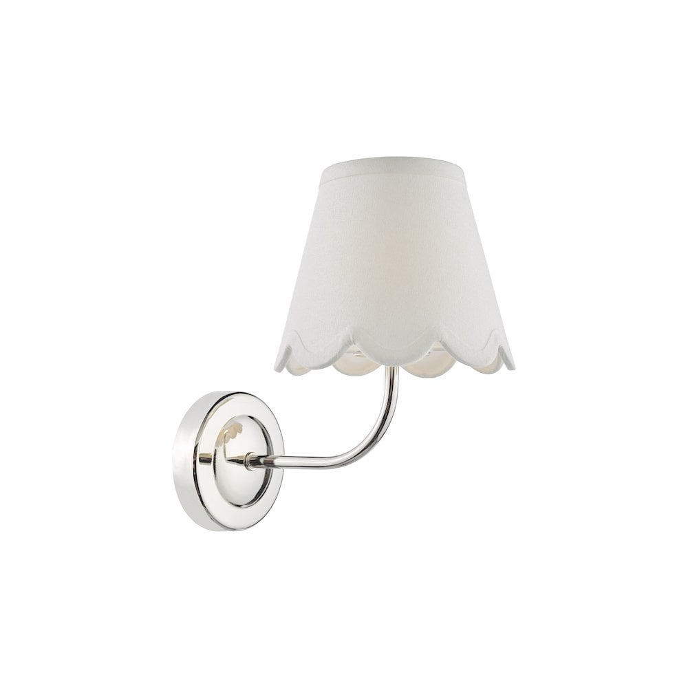 NAV0738-NER262 Navarro Rechargeable Wall Light Polished Nickel With Shade LED