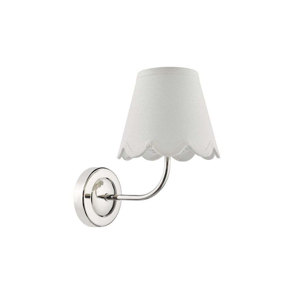 NAV0738-NER262 Navarro Rechargeable Wall Light Polished Nickel With Shade LED
