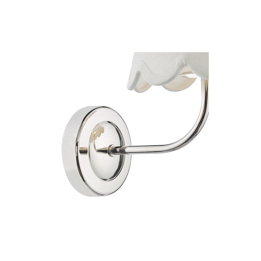 NAV0738-NER262 Navarro Rechargeable Wall Light Polished Nickel With Shade LED