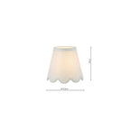 NAV0738-NER262 Navarro Rechargeable Wall Light Polished Nickel With Shade LED