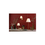 NAV0775-NER262 Navarro Rechargeable Wall Light Matt Antique Brass With Shade LED