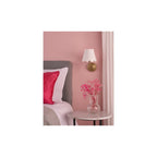 NAV0775-NER262 Navarro Rechargeable Wall Light Matt Antique Brass With Shade LED