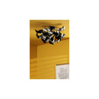SWA0422-03 Swash 4 Light Flush Black With Black Ribbins