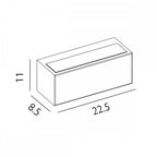 ASKER-UD-E27-GRA Asker 1 Light Outdoor Wall Light Graphite