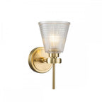 BATH-GUNNIS1-BB Gunnislake 1 Light Bathroom Wall Light Brushed Brass