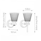 BATH-GUNNIS1-BB Gunnislake 1 Light Bathroom Wall Light Brushed Brass