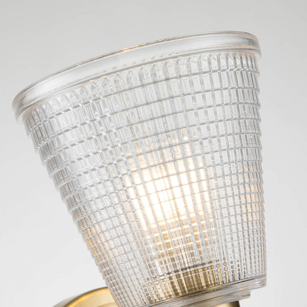 BATH-GUNNIS1-BB Gunnislake 1 Light Bathroom Wall Light Brushed Brass