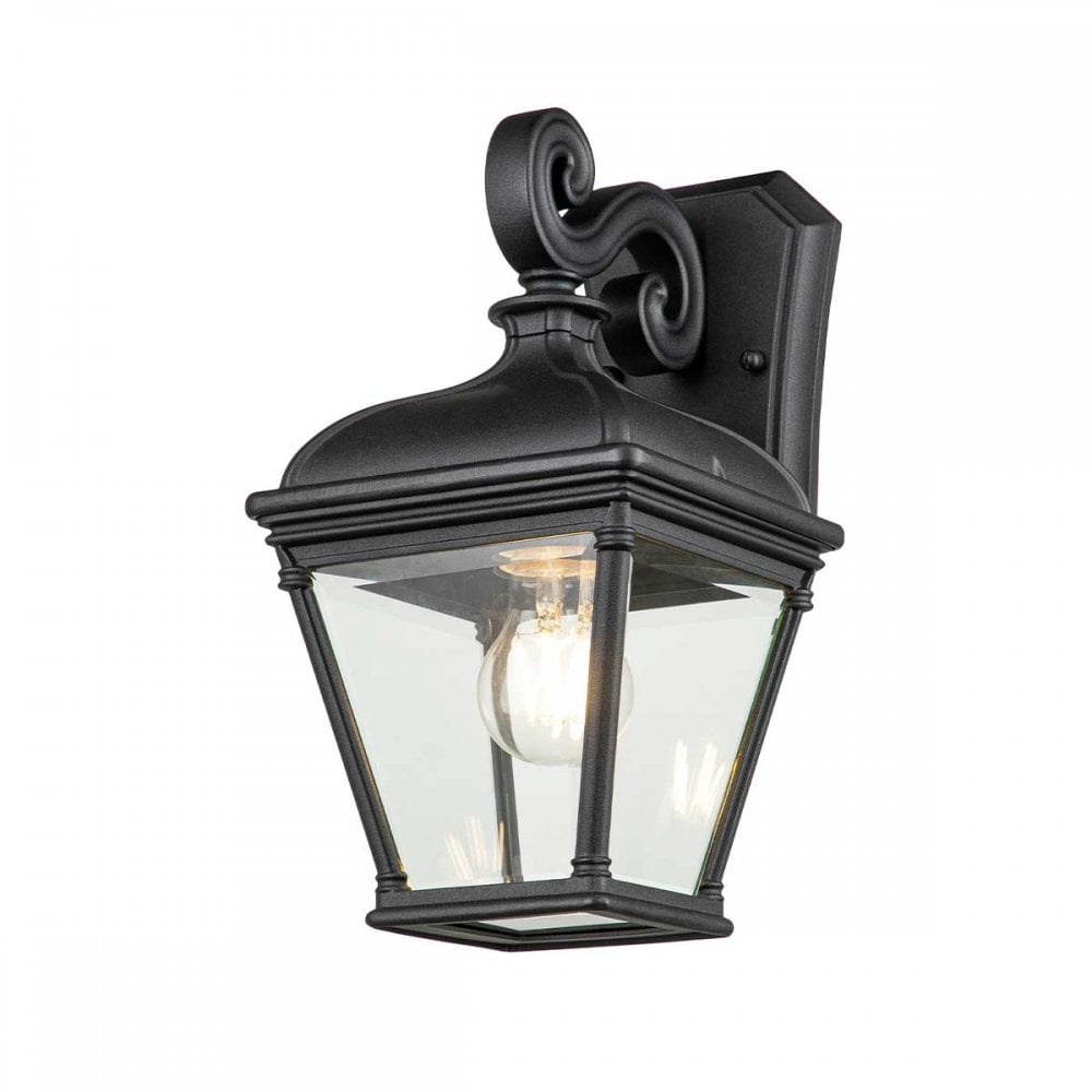BAYVIEW-2M-BK Bayview 1 Light Outdoor Wall Lantern Black (S)