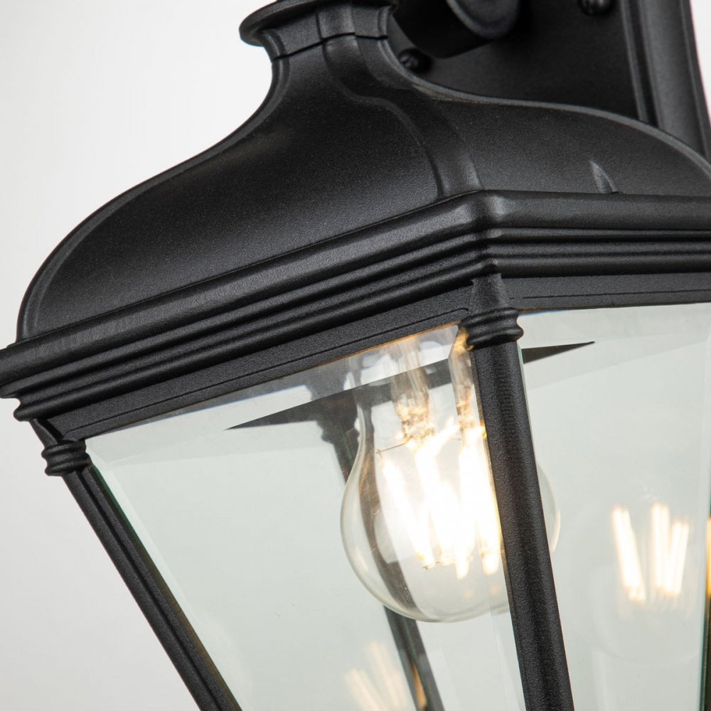 BAYVIEW-2M-BK Bayview 1 Light Outdoor Wall Lantern Black (S)