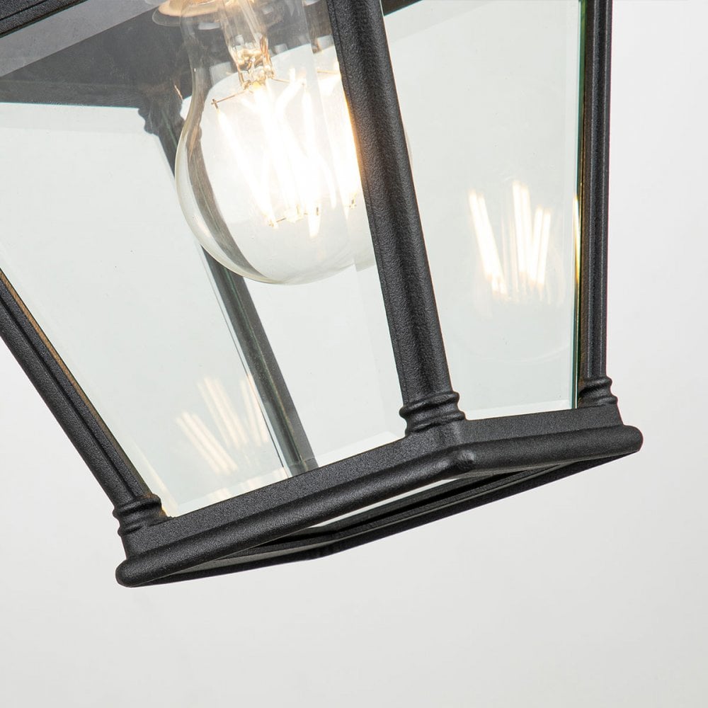 BAYVIEW-2M-BK Bayview 1 Light Outdoor Wall Lantern Black (S)