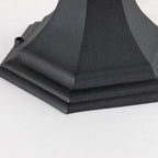 BAYVIEW-3M-BK Bayview 1 Light Outdoor Pedestal Lantern Black