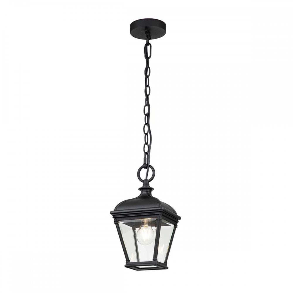 BAYVIEW-8M-BK Bayview 1 Light Outdoor Chain Lantern Black