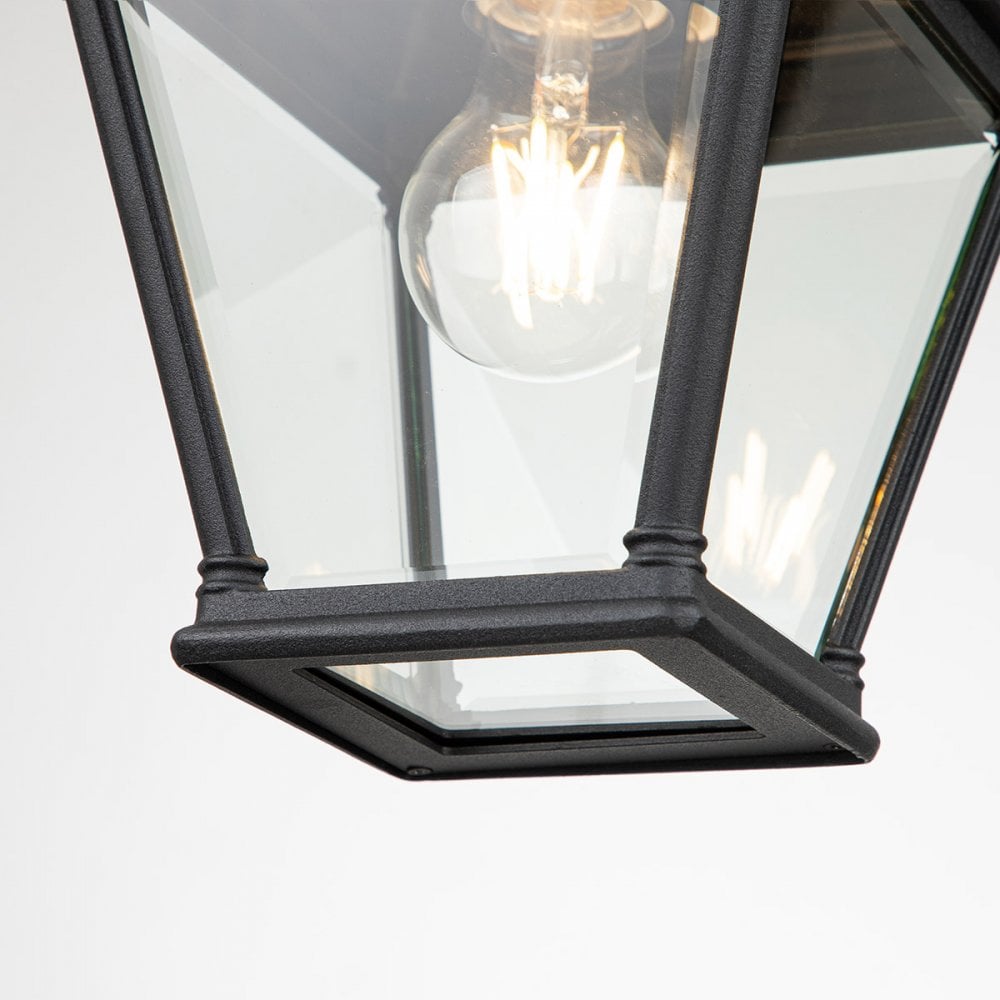 BAYVIEW-8M-BK Bayview 1 Light Outdoor Chain Lantern Black