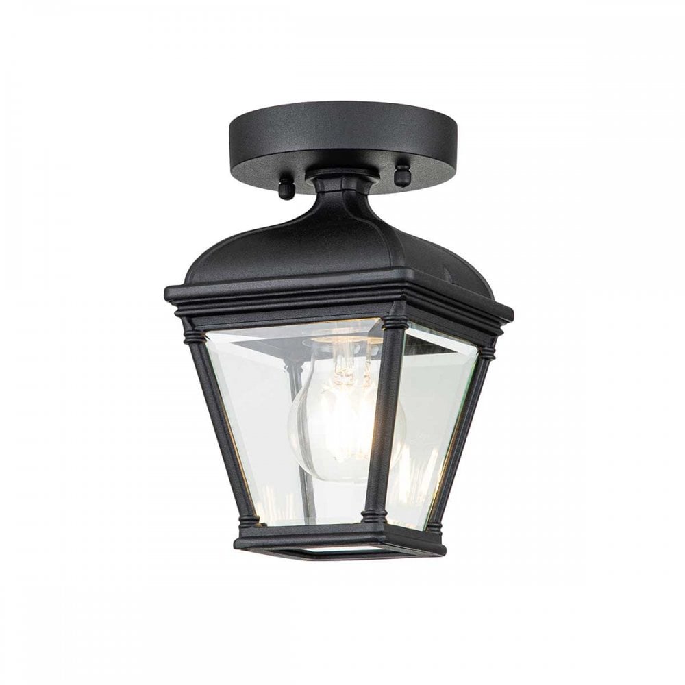 BAYVIEW-PORCH-BK Bayview 1 Light Outdoor Porch Lantern Black