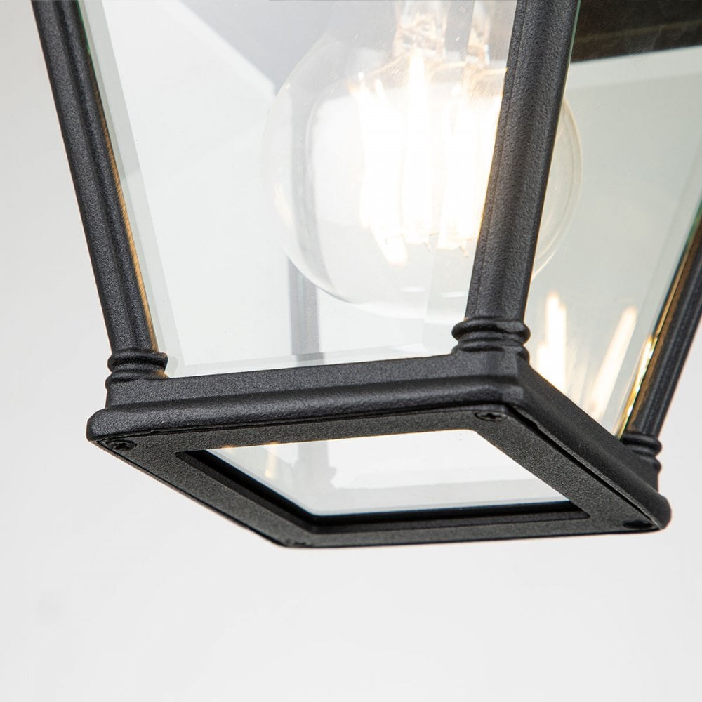 BAYVIEW-PORCH-BK Bayview 1 Light Outdoor Porch Lantern Black