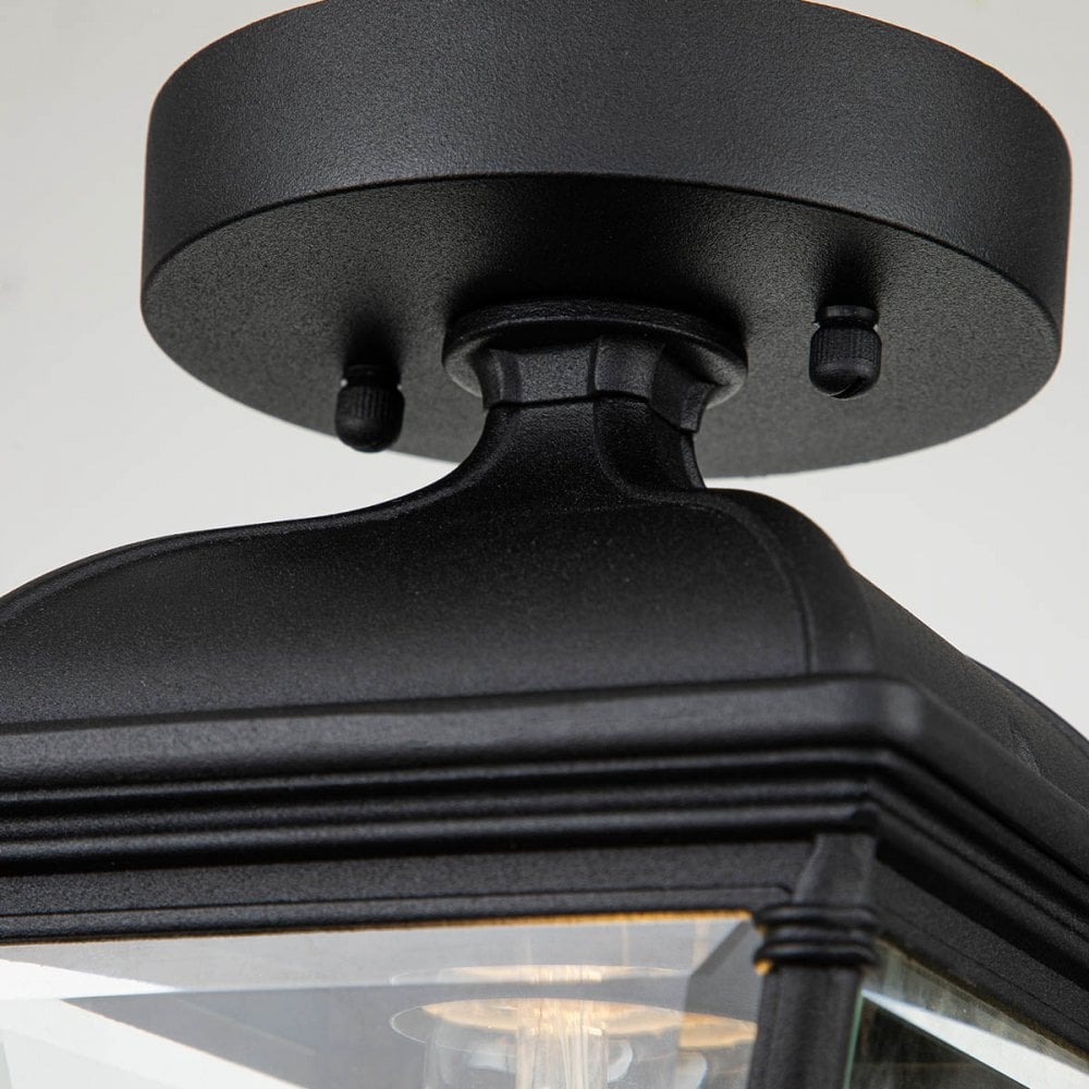 BAYVIEW-PORCH-BK Bayview 1 Light Outdoor Porch Lantern Black