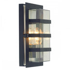 BODEN-E27-BLK-C Boden 1 Light Outdoor Wall Light Black