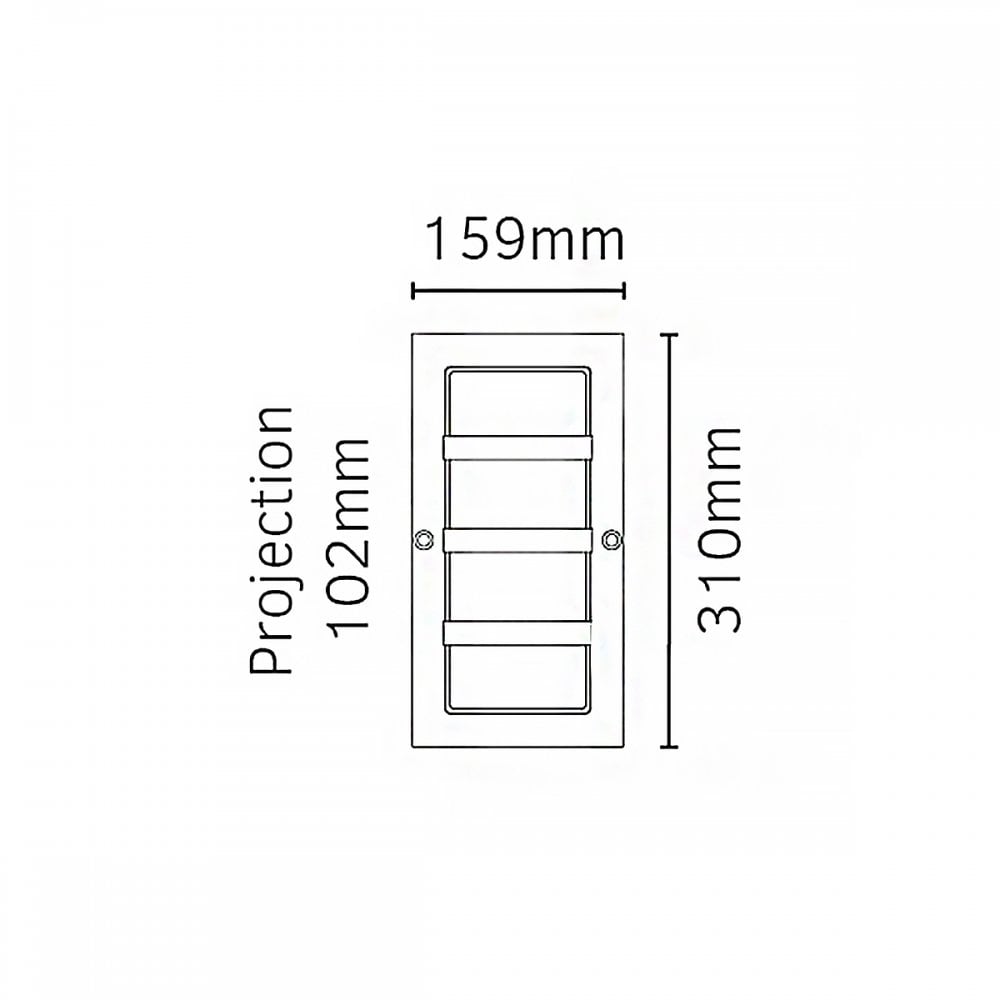 BODEN-E27-BLK-C Boden 1 Light Outdoor Wall Light Black