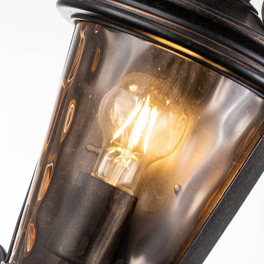 BT7-M Baltimore 1 Light Outdoor Medium Half Lantern Weathered Bronze