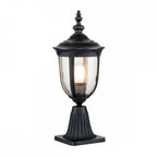 CL3-S Cleveland 1 Light Outdoor Small Pedestal Lantern Weathered Bronze