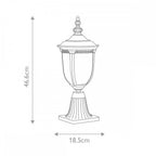 CL3-S Cleveland 1 Light Outdoor Small Pedestal Lantern Weathered Bronze